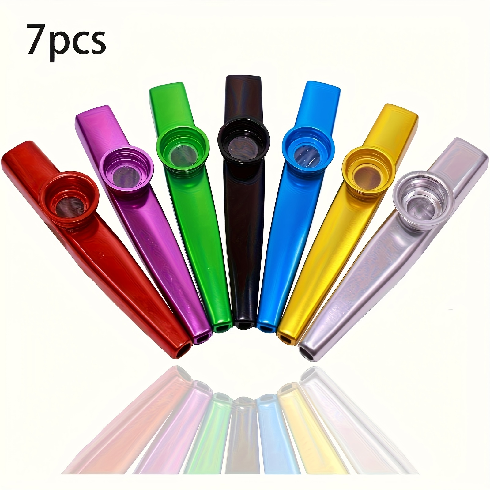Musical Instrument Gif - Kazoos de Metal de 7 Uds.,