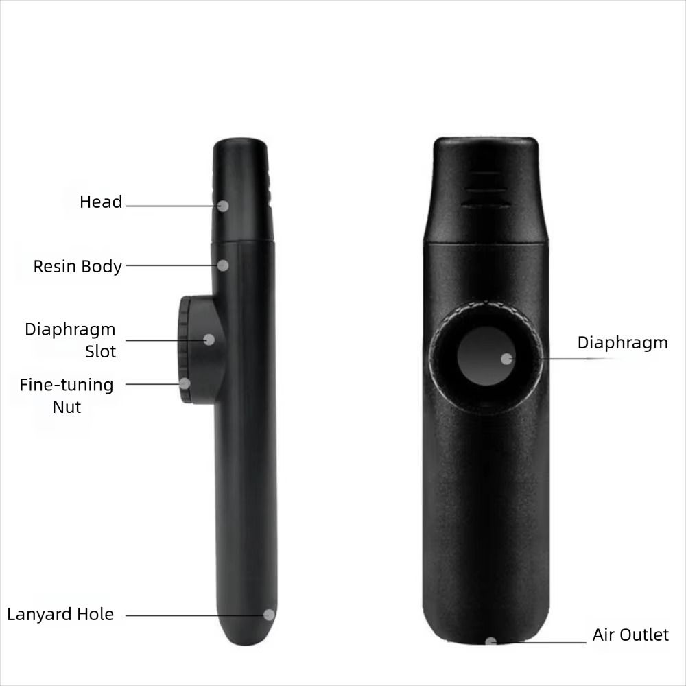 Musical Instrument Easy To Learn For Adults - Divertida flauta kazoo portátil y ligera,