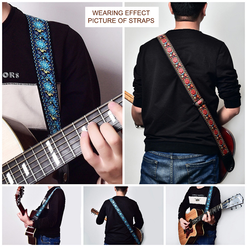 Correa de guitarra con estampa - Musical Instrument In English reseña y precio