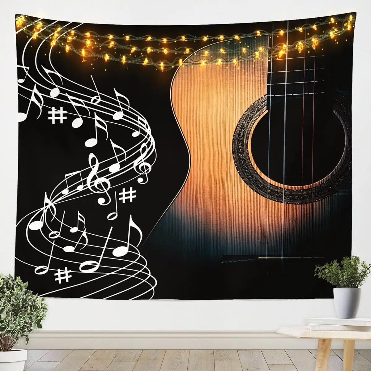 Tapiz de guitarra, instrumento - Musical Instruments Cartoon reseña y precio