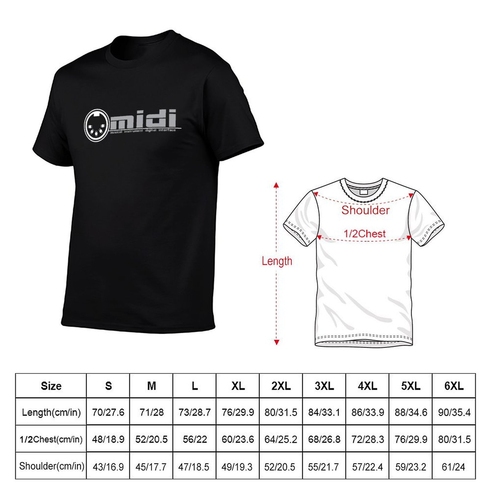 MIDI: camiseta con estampado d - Musical Instrument Digital Interface (Midi) reseña y precio