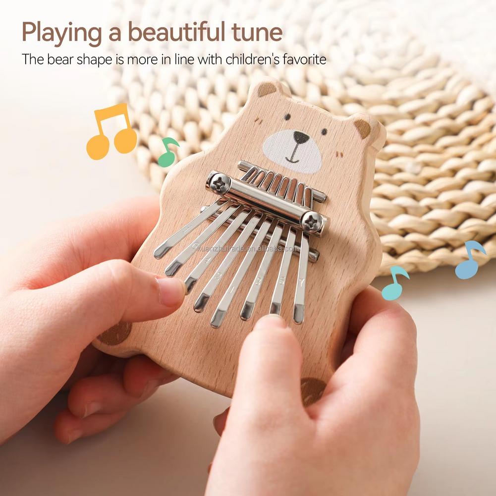 Mini Kalimba de 8 Teclas, Pian - Musical Instruments Cartoon reseña y precio