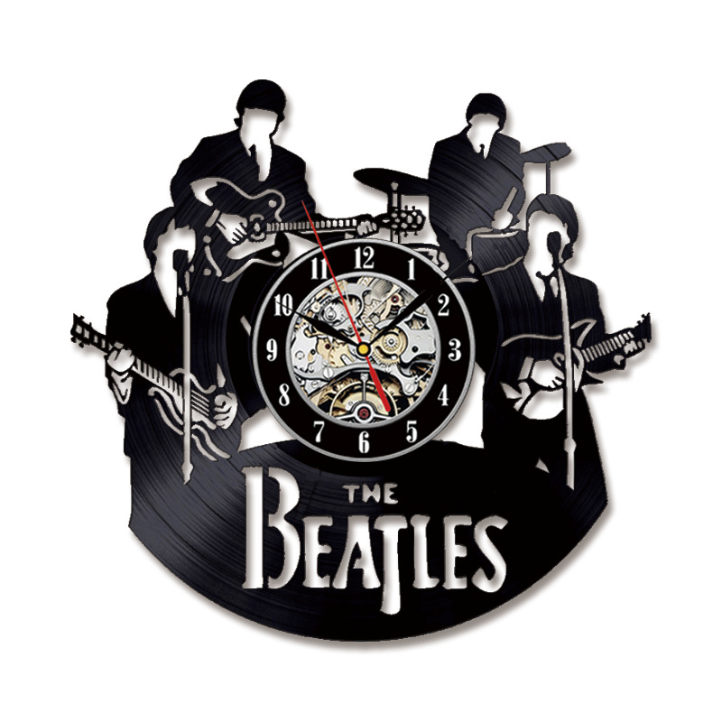 Beatles Reloj de vinilo 3D con - Musical Instrument Manufacturers reseña y precio