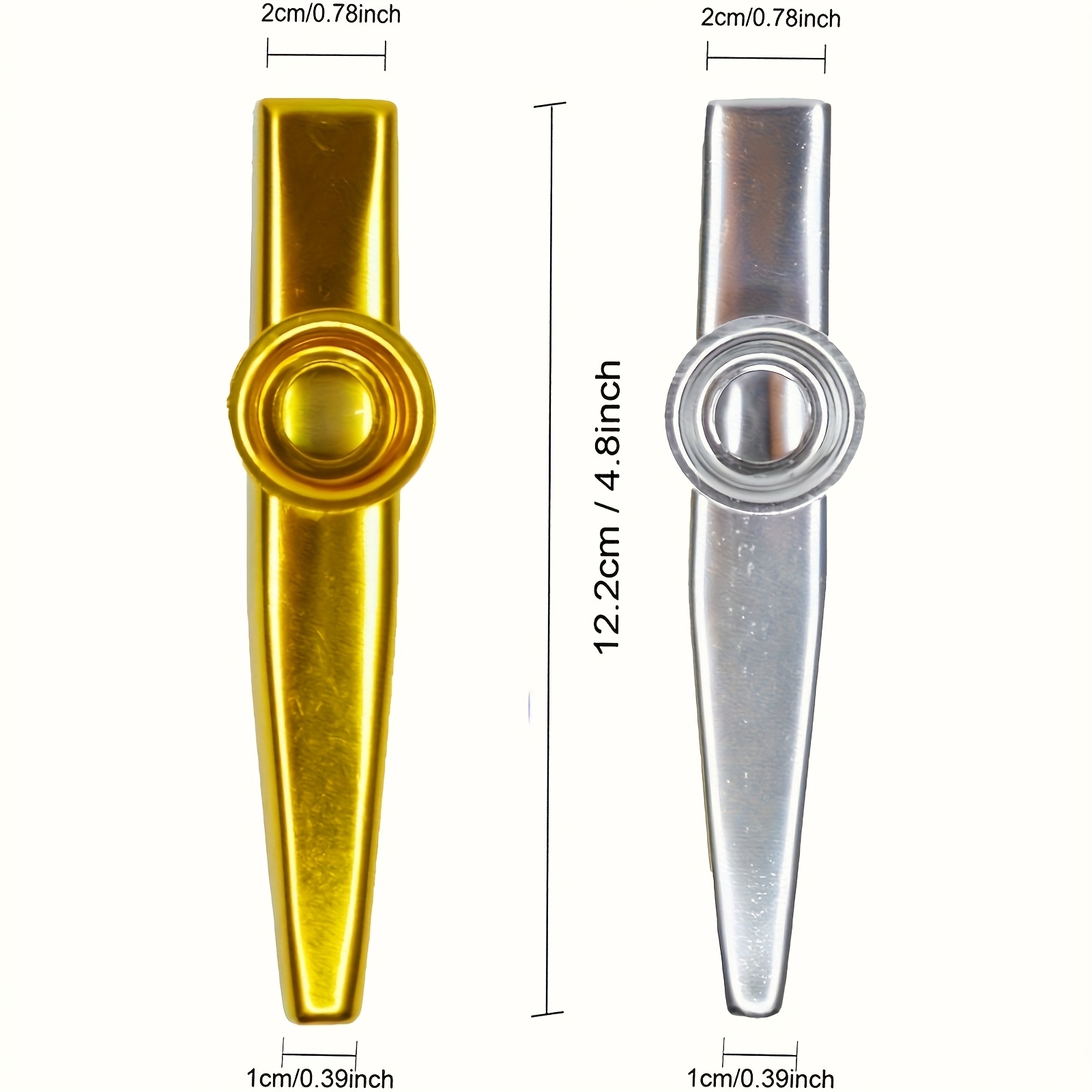 Kazoos de Metal de 7 Uds., Kaz - Musical Instrument Gif reseña y precio