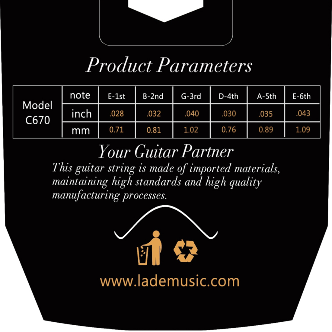 IRIN C670 cuerdas de guitarra  - Musical Instrument Gif reseña y precio