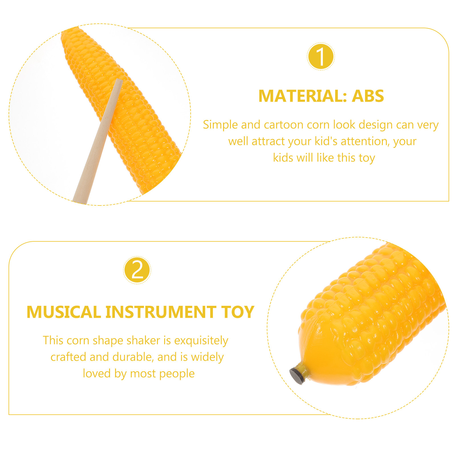 1 juego de maracas de maíz con - Musical Instruments Cartoon reseña y precio