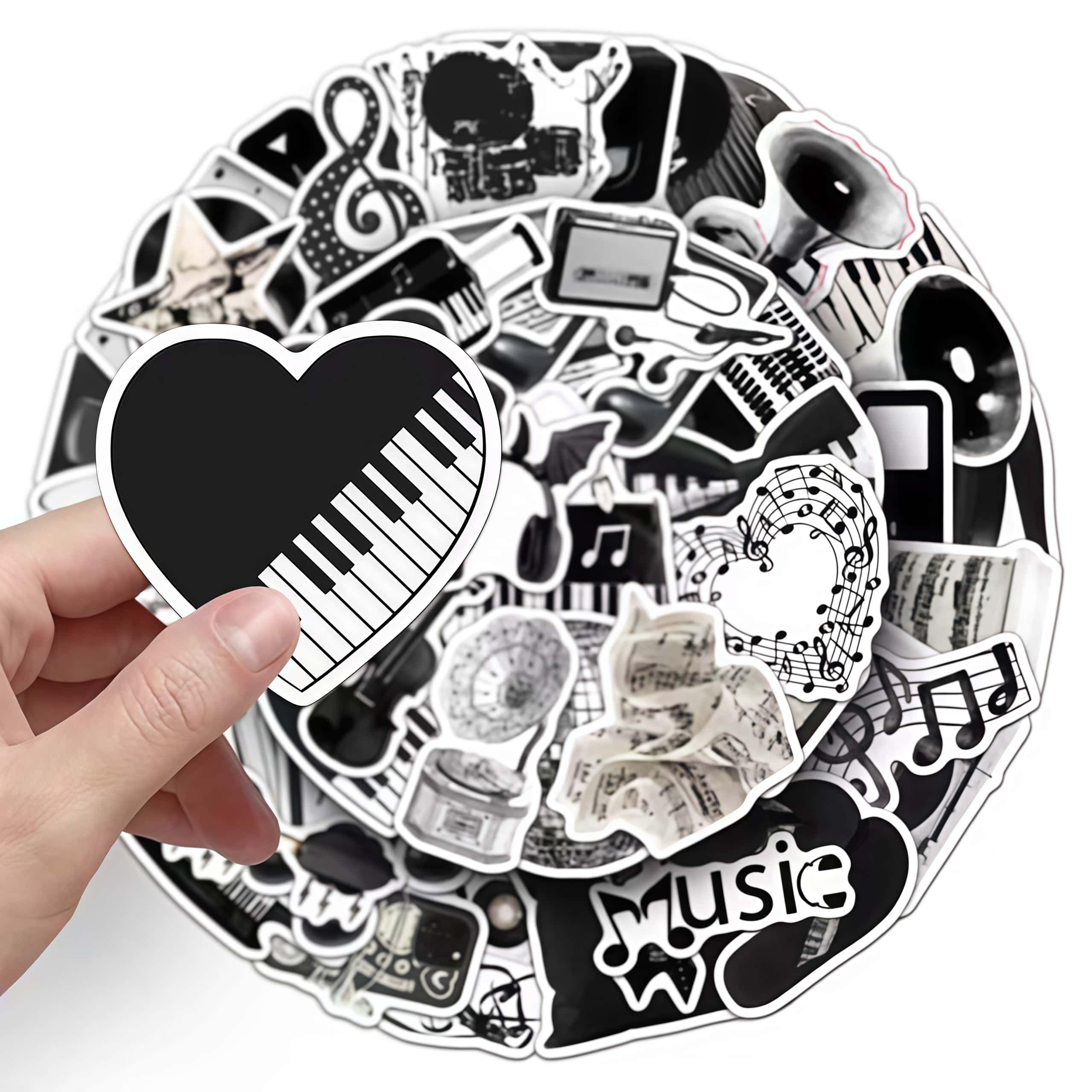 50 pegatinas de instrumentos m - Musical Instrument Gif reseña y precio