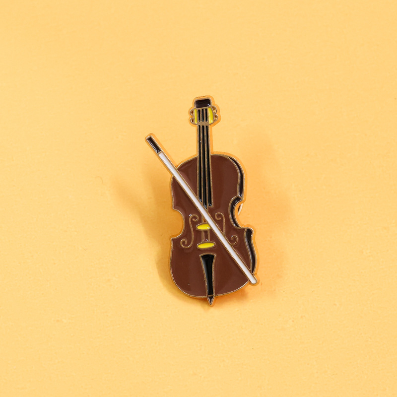Pin de esmalte de Violín de di - Musical Instruments Cartoon reseña y precio