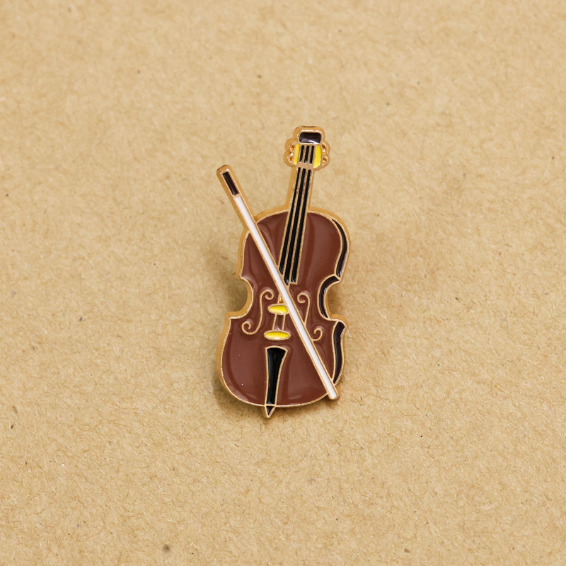 Pin de esmalte de Violín de di - Musical Instruments Cartoon reseña y precio